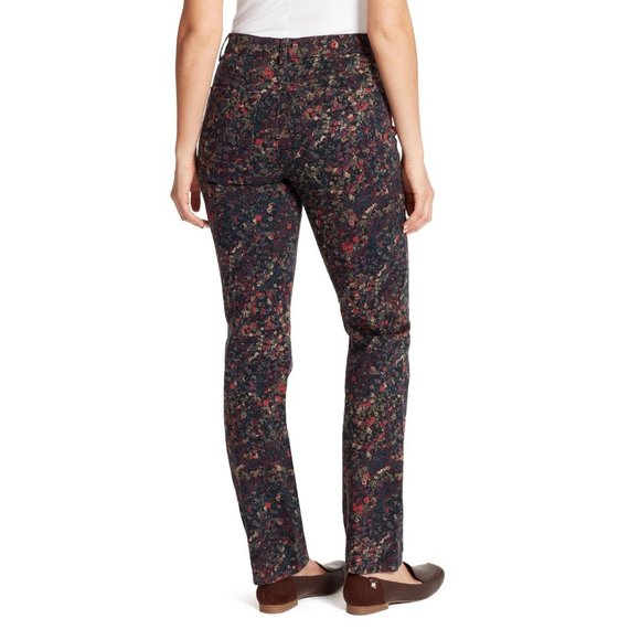 Gloria Vanderbilt Tapered Leg Floral Jeans - Picture 3 of 9